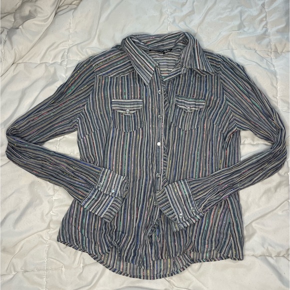 Fun colored button down - Picture 3 of 4